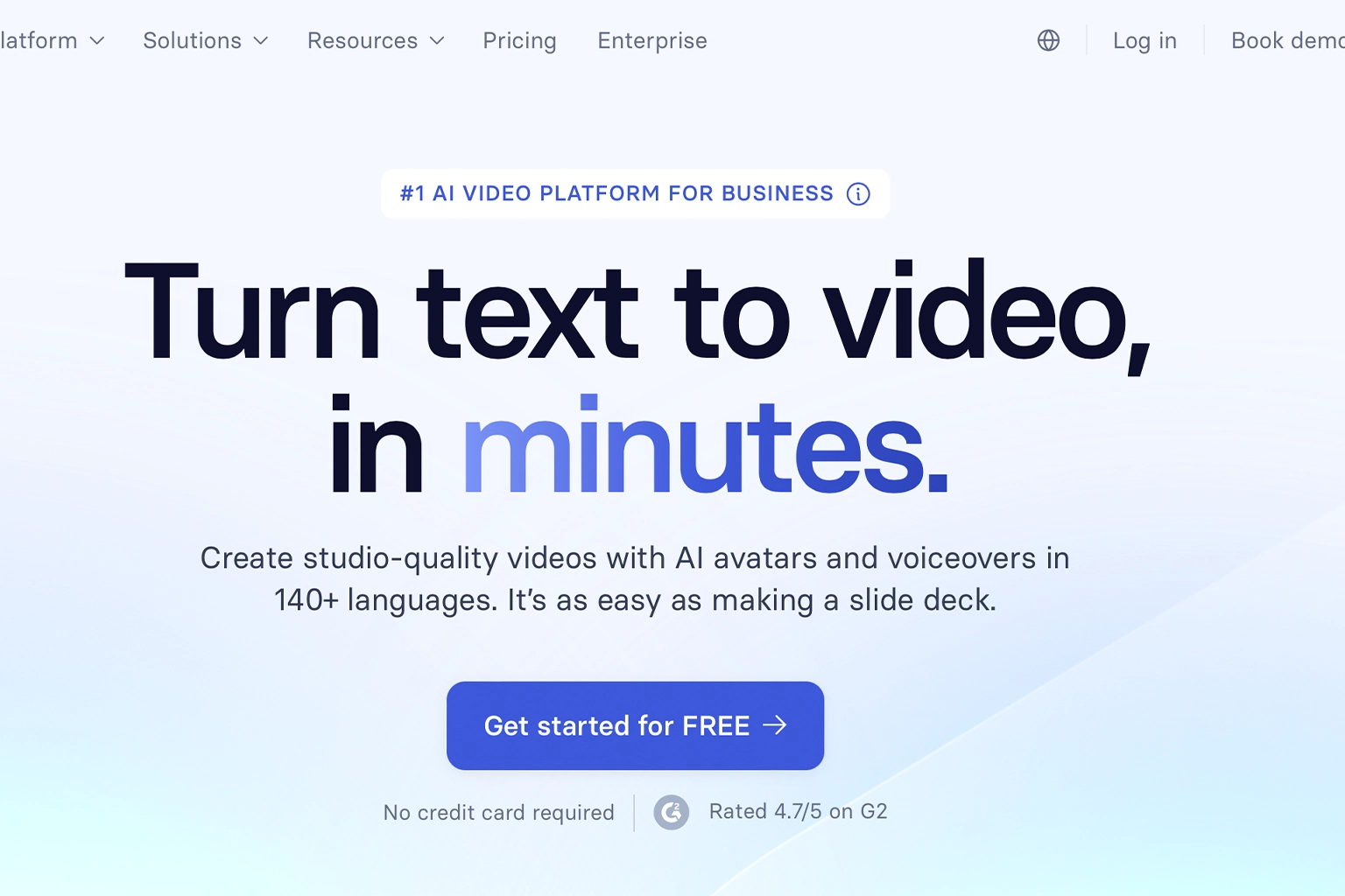 synthesia AI video generation